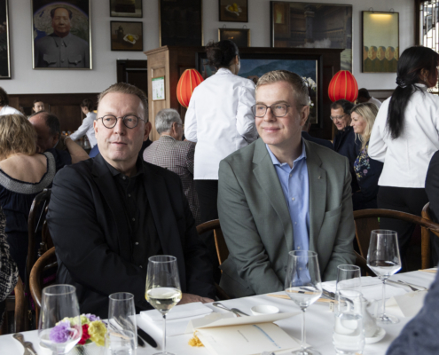 Thorsten Manske und Berlins Finanzsenator Stefan Evers